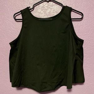 Workout open back tank top